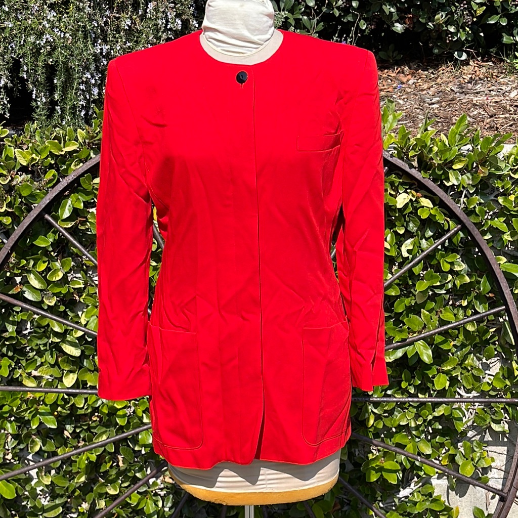 Escada Structured Red Jacket